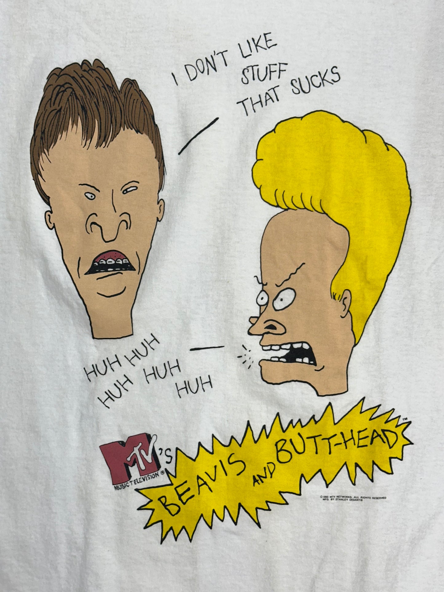 [L] 1993' Beavis and Butt-Head Cartoon Tee