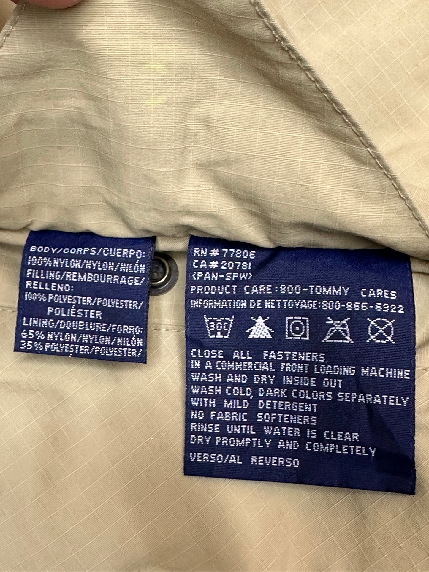 [XL] 00s Tommy Hilfiger Reversible Quilting Jacket