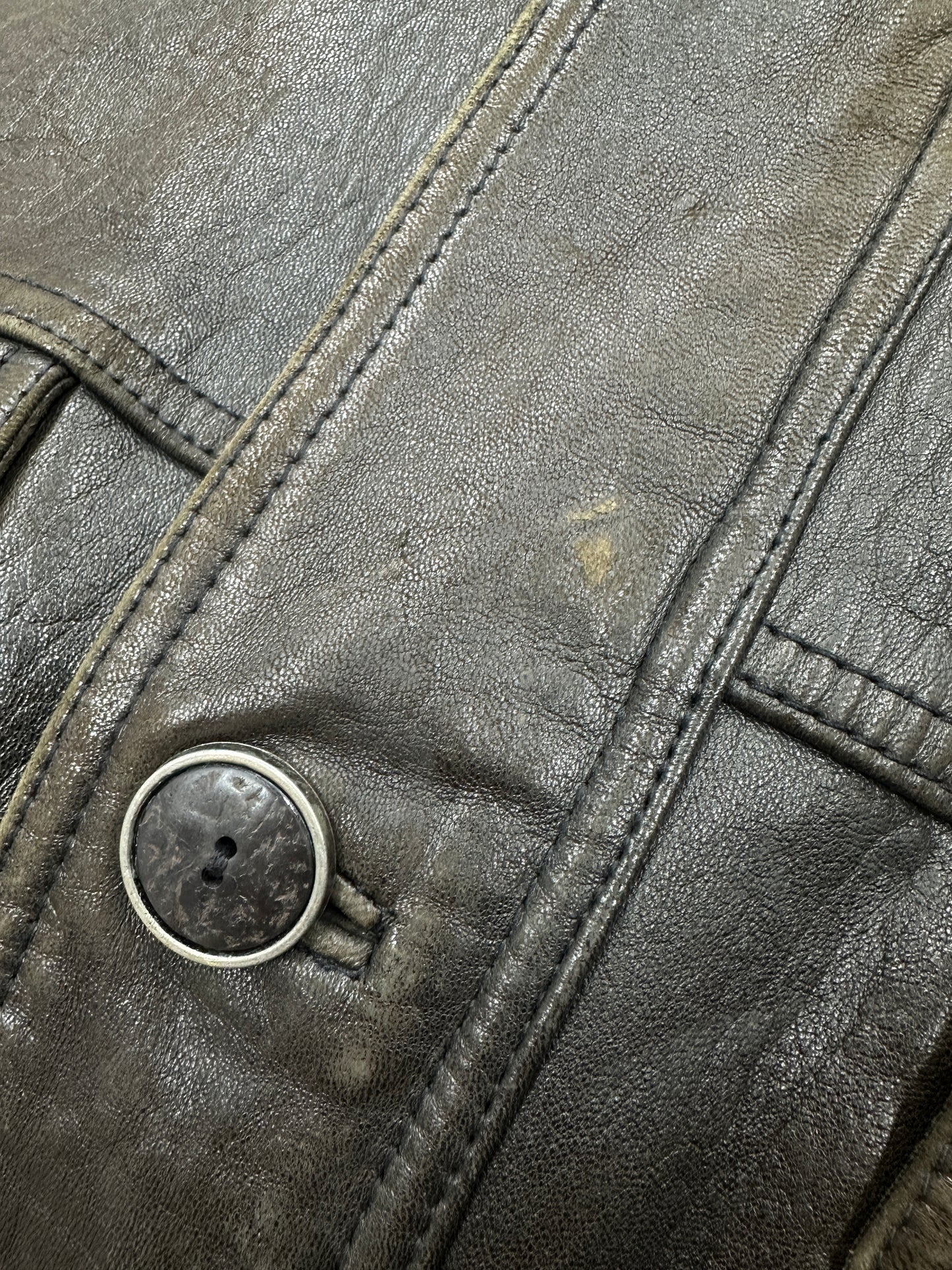 [100] 90s Harley Owners Group Leather Jacket