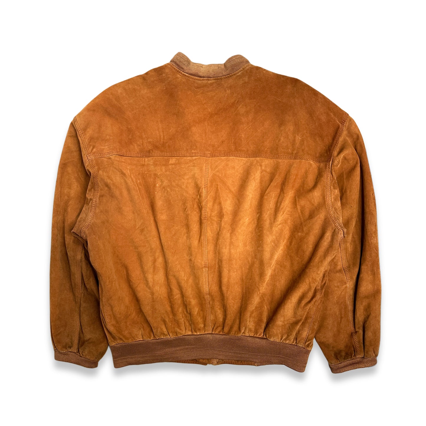 [XL] 80s HUGO BOSS Suede Bomber Jacket