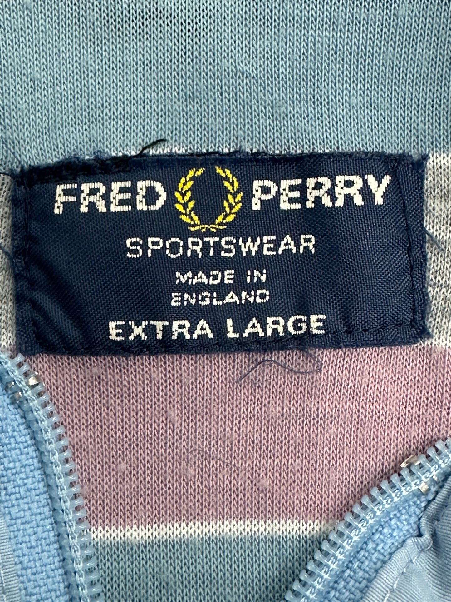 [XL] 70s Fred Perry Sky-blue Bomber Jacket