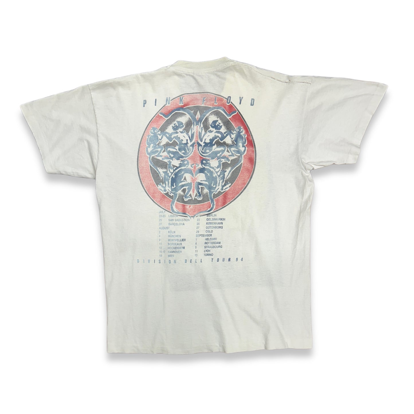[XL] 1994' PINK FLOYD Division Bell Euro Tour Tee