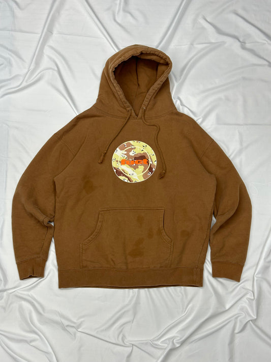 [L] 00s FUCT Camo Circle Logo Hoodie