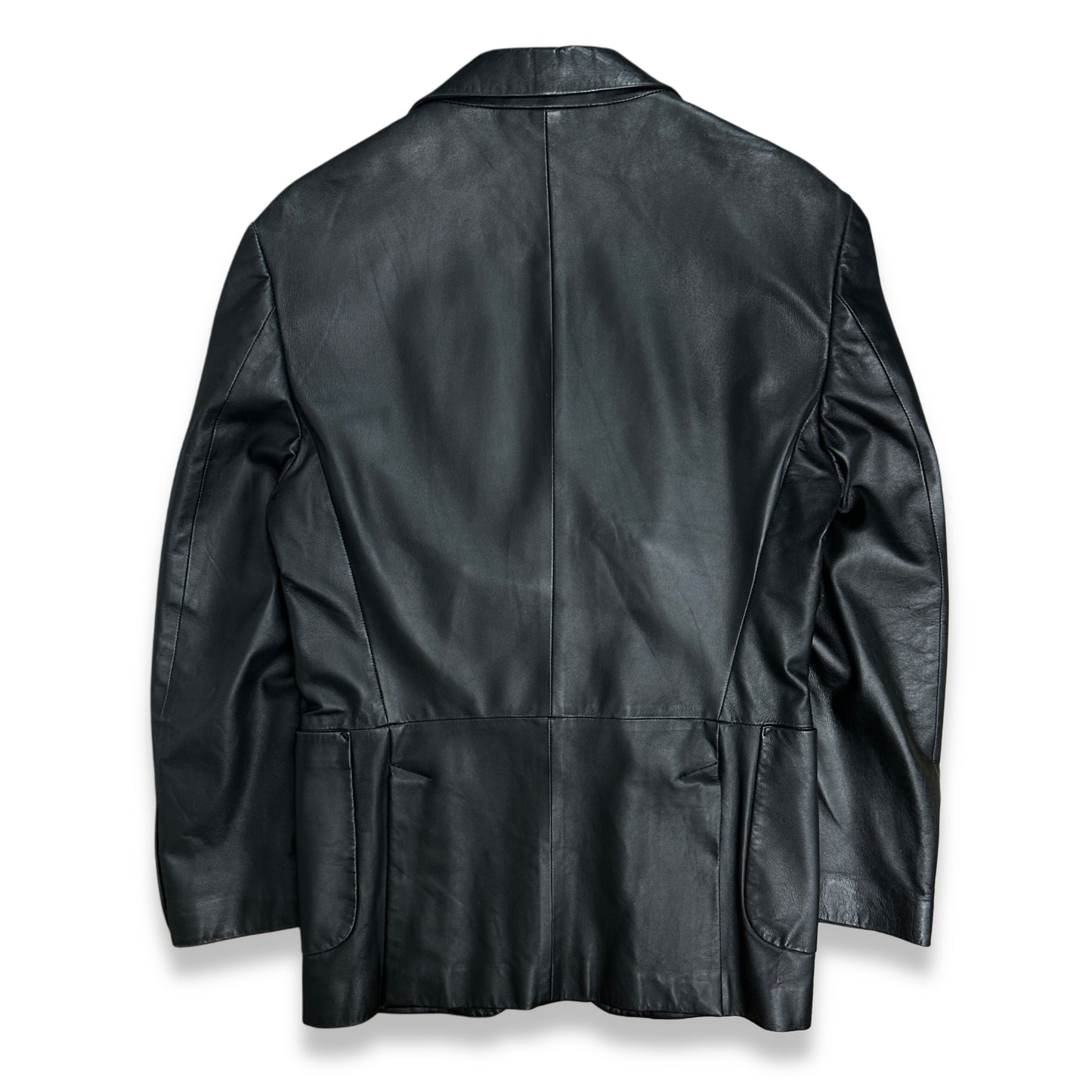 [50] 90s Polo Ralph Lauren Nappa Agnello Leather Blazer