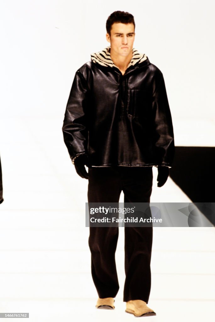 [48] FW2000 Emporio Armani Leather Anorak Jacket