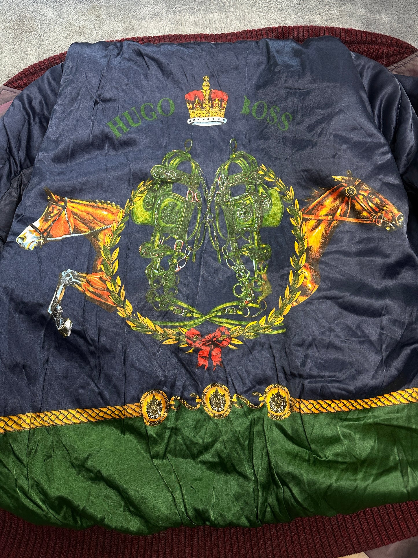 [XL] 80s HUGO BOSS Bomber Jacket