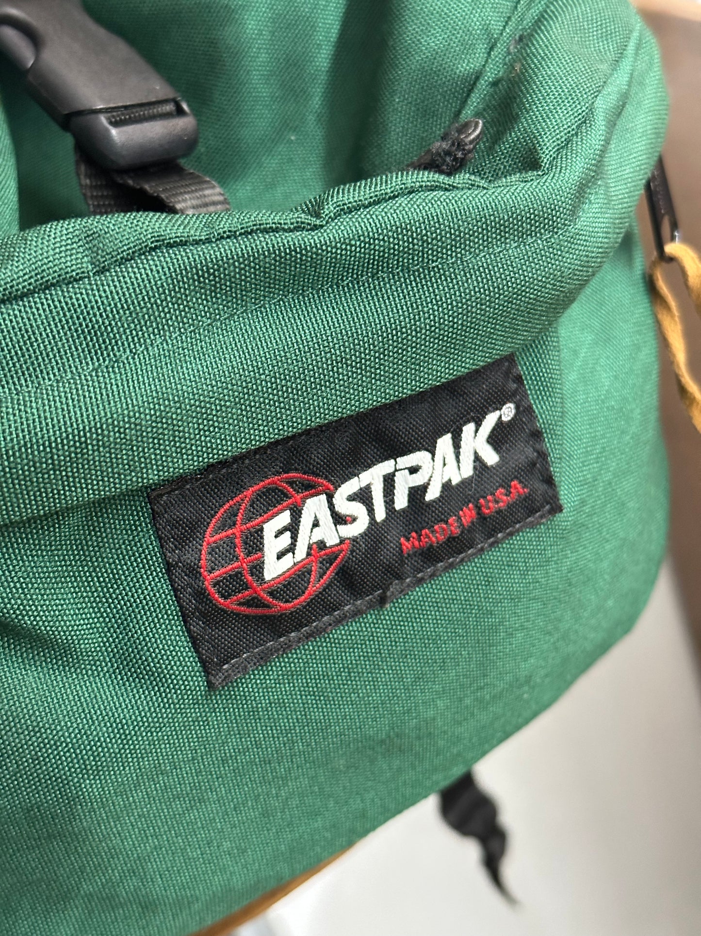 90s Eastpak Suede leather Backpack