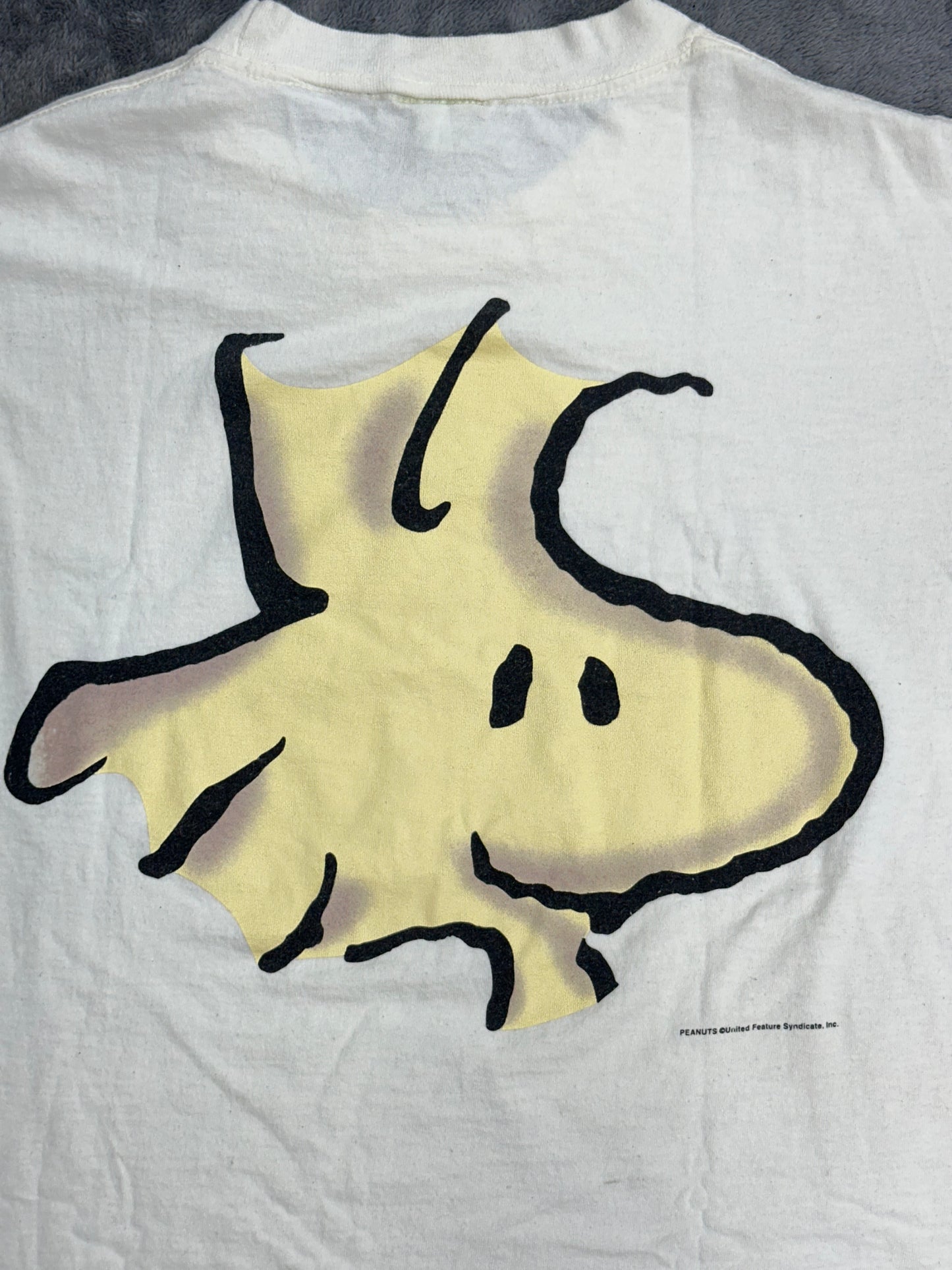 [L] 90s Peanuts Woodstock Cartoon Tee