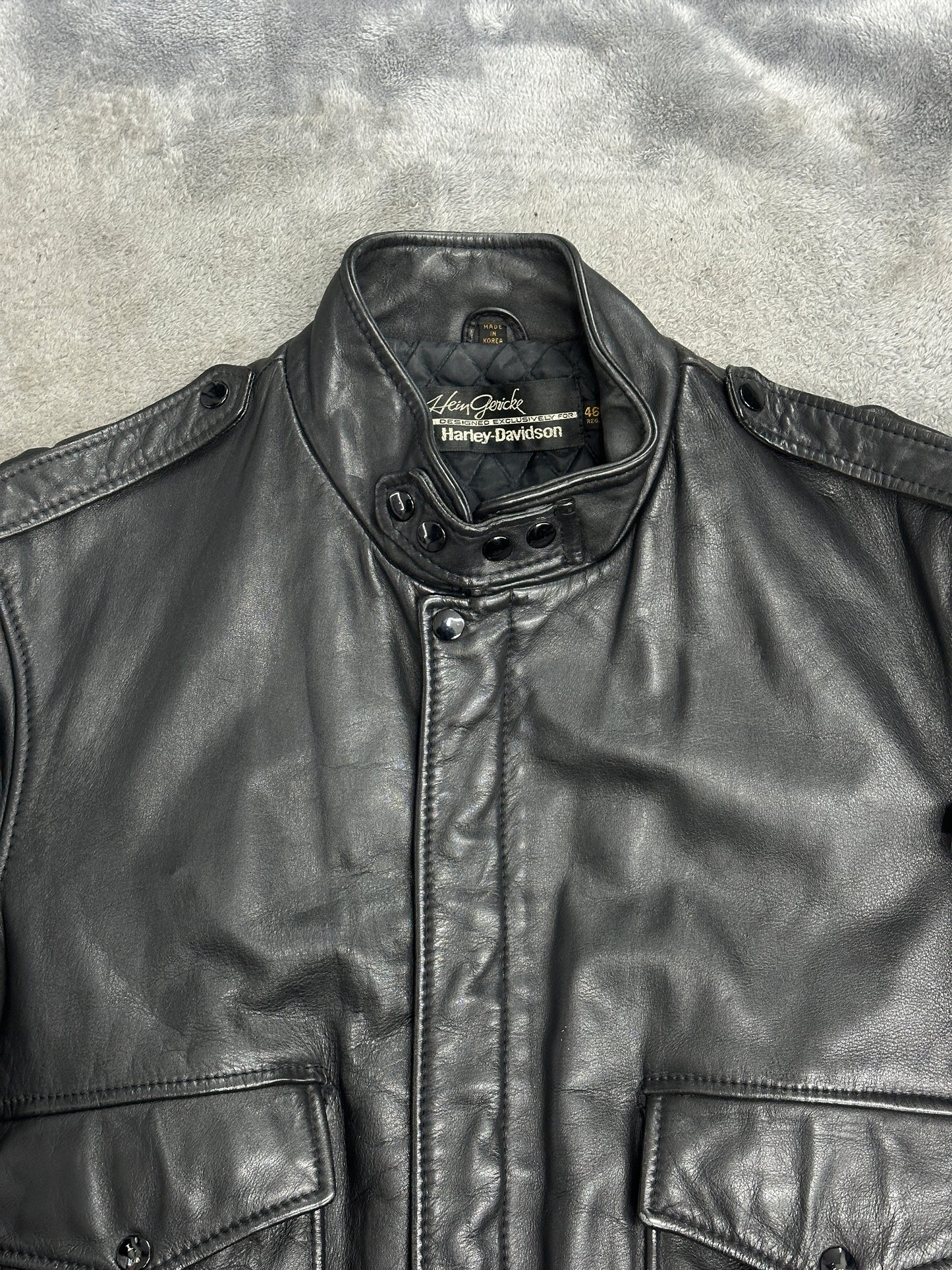 [46] 80s Harley-Davidson Leather Jacket