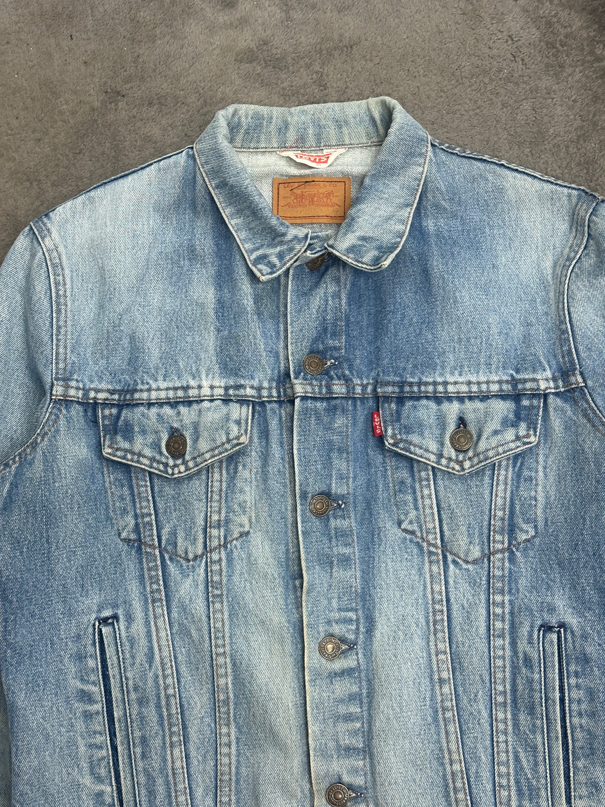 [40] 90s France Levi's Denim Trucker Jacket