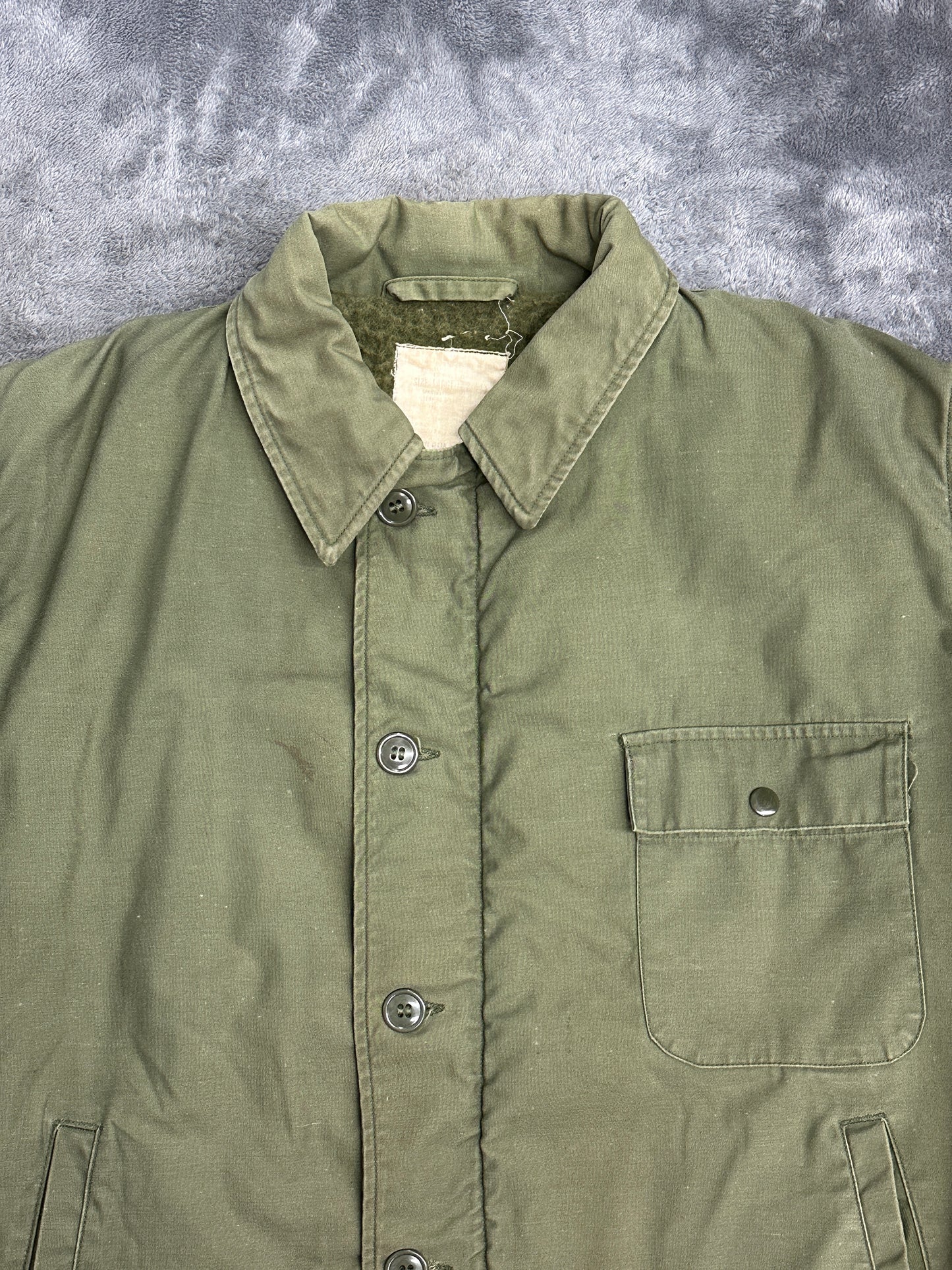 [L] 70s US Navy A-2 Deck Jacket