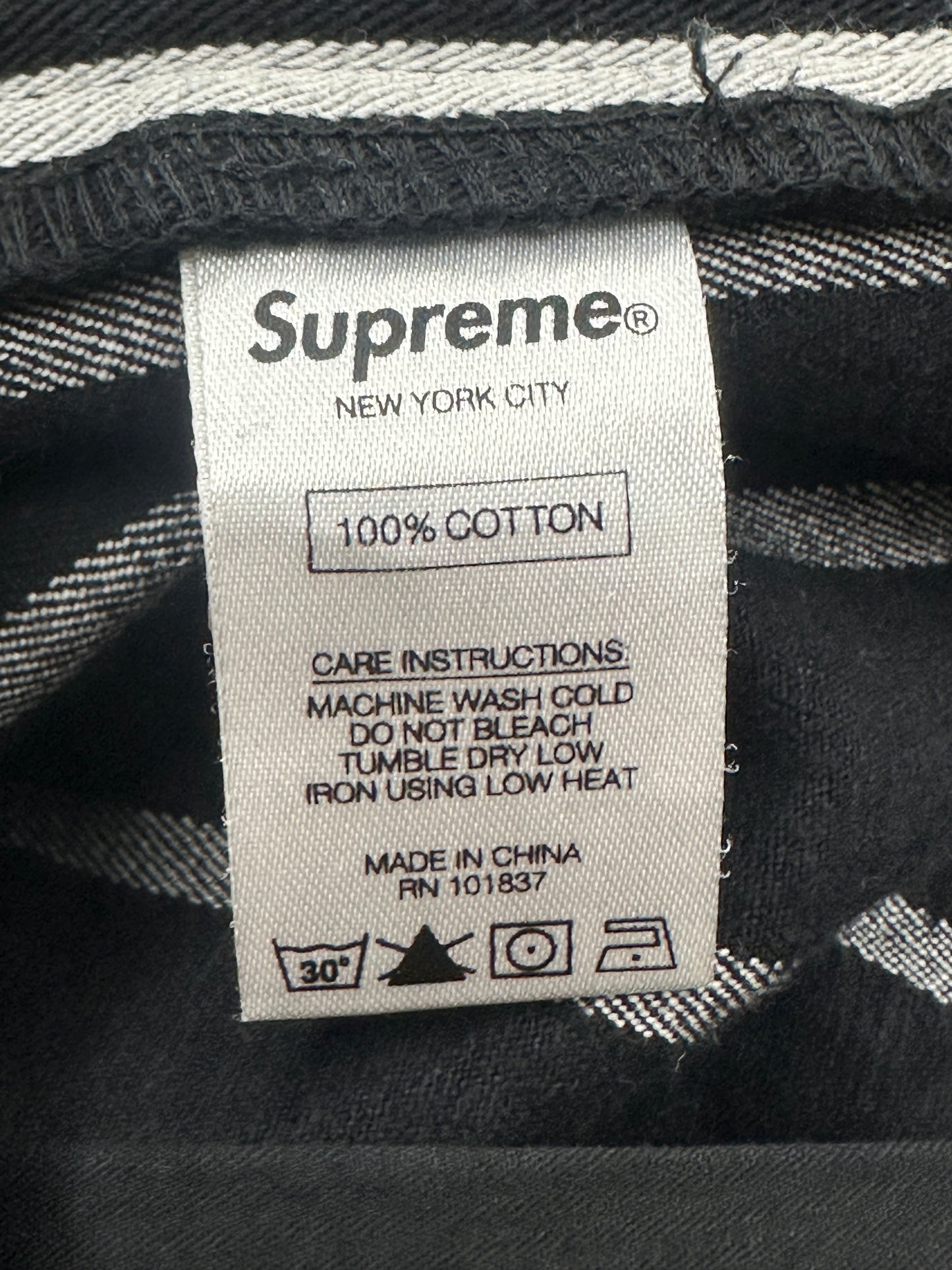 [36] Supreme Stripe Work Pants