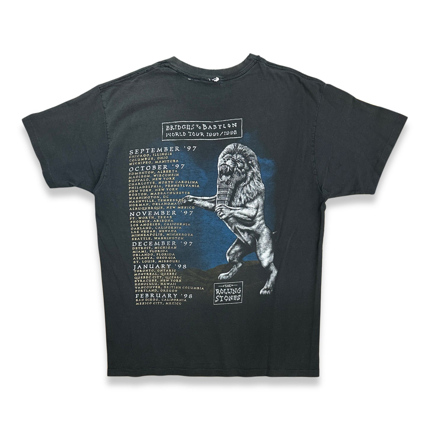 [XL] 1997' Rolling Stones Bridges to Babylon Tour Tee