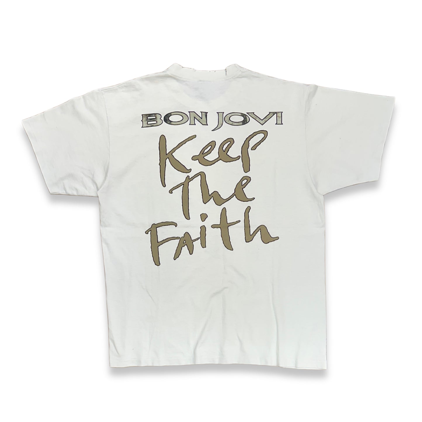 [XL] 1992' BON JOVI 'Keep the Faith' Album Promo Tee