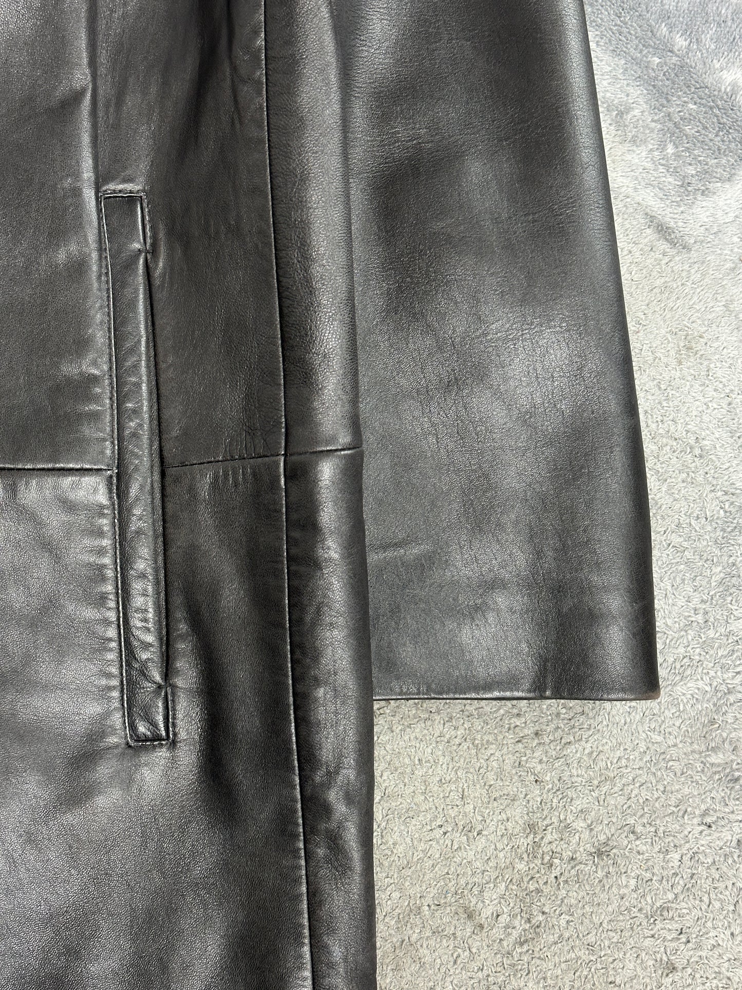 [XL] 00s HUGO BOSS Lamb Skin Leather Jacket