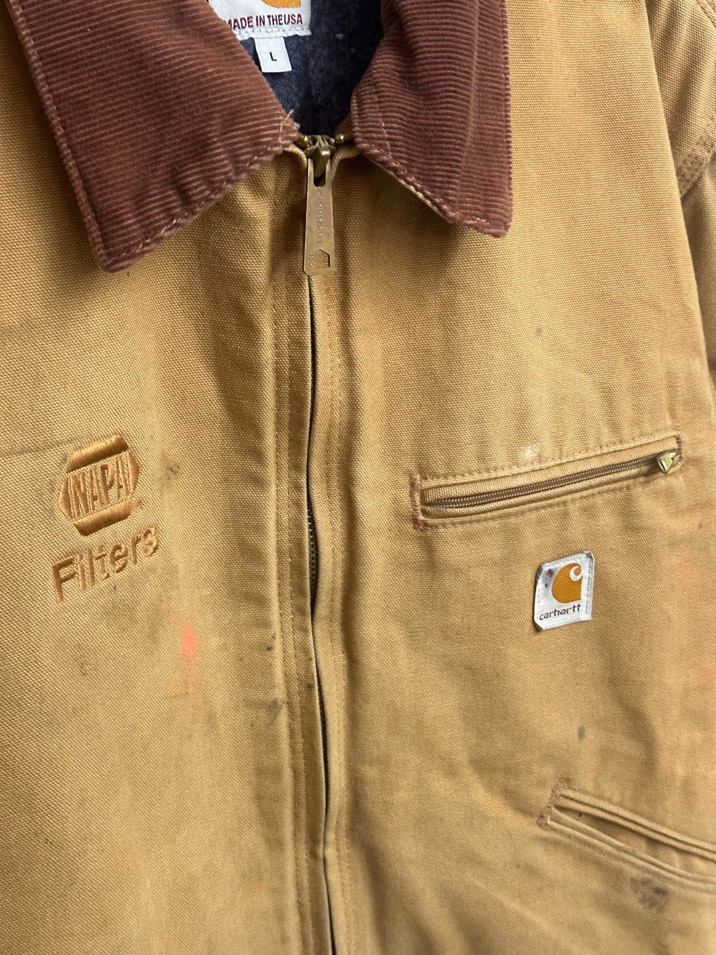 [L] Carhartt Detroit J01 BRN Jacket