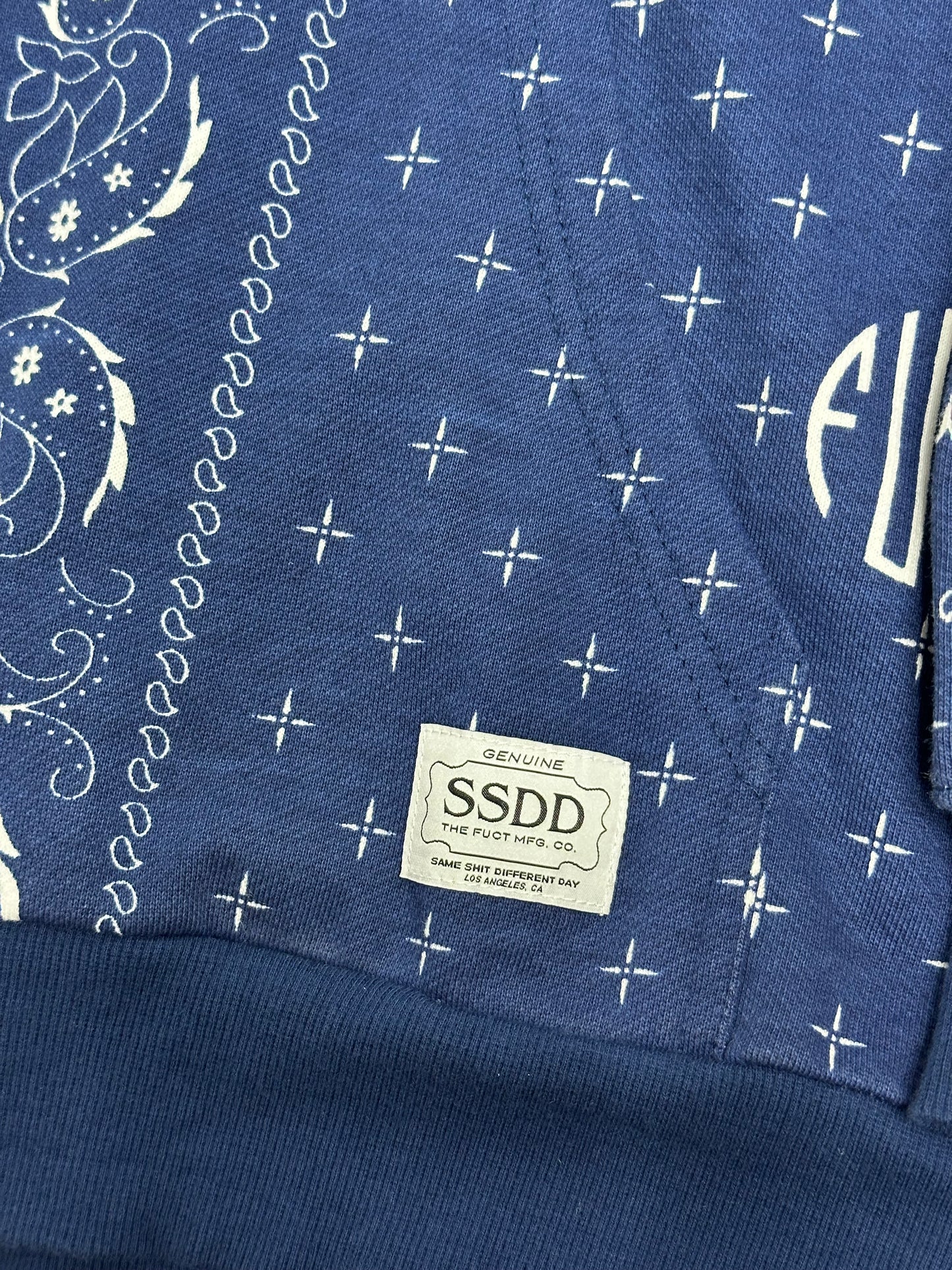 [M] FUCT SSDD Paisley Hood Zip-up