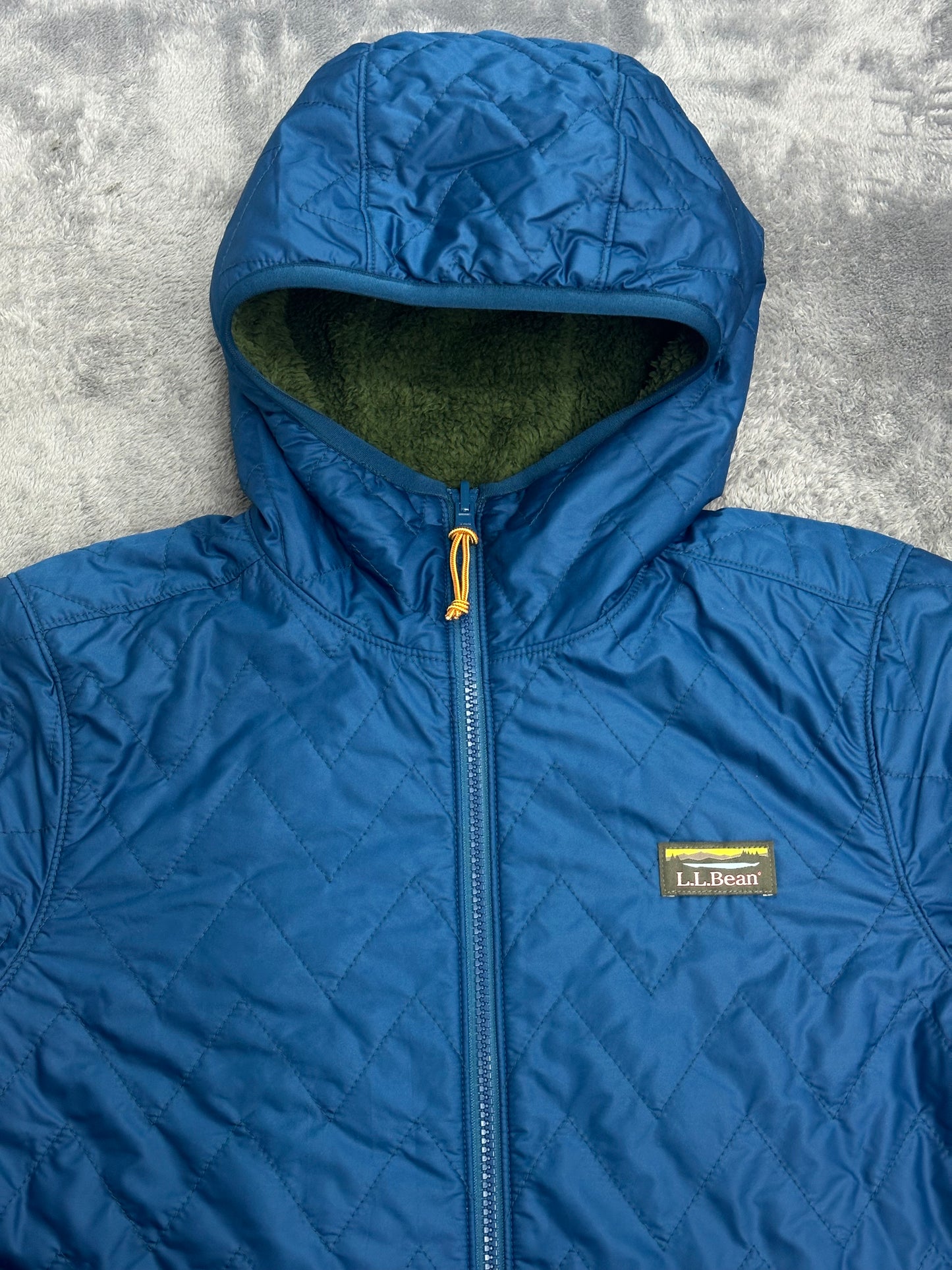 [S] L.L.Bean Reversible Pile Jacket