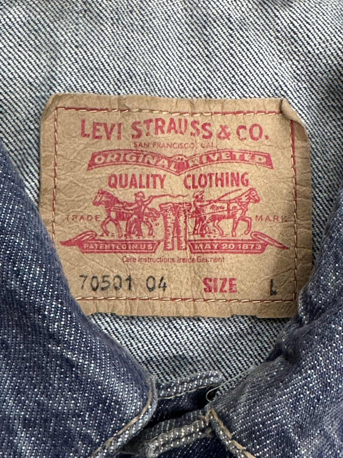 [L] 00s Euro Levi's Type 1 Denim Jacket