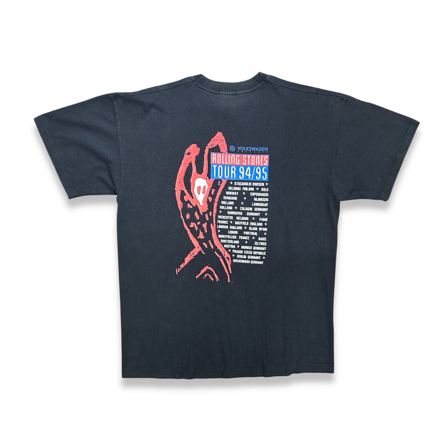 [XL] 1995' ROLLING STONES Voodoo Lounge Euro Tour Tee