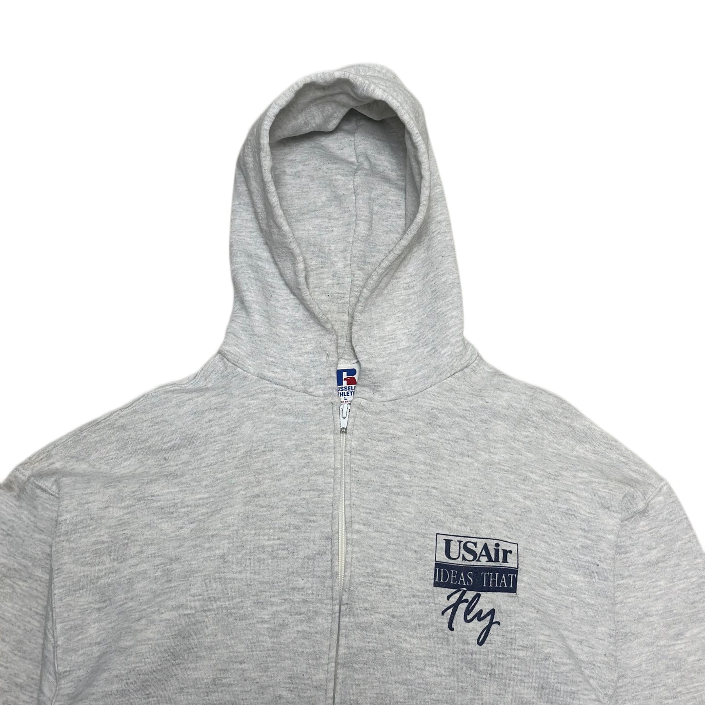 [L] 90s Russell Hoodie Zip-up