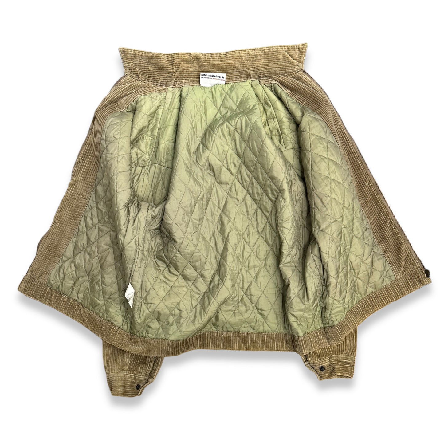 [L] 90s Bitch Skateboards Corduroy Zip-up Jacket