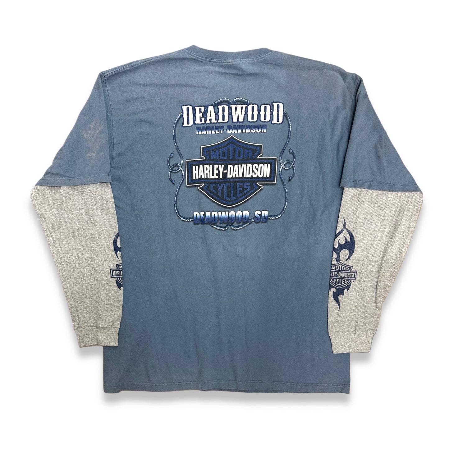 [XL] 2006' Harley Davidson Flame Layered L/S