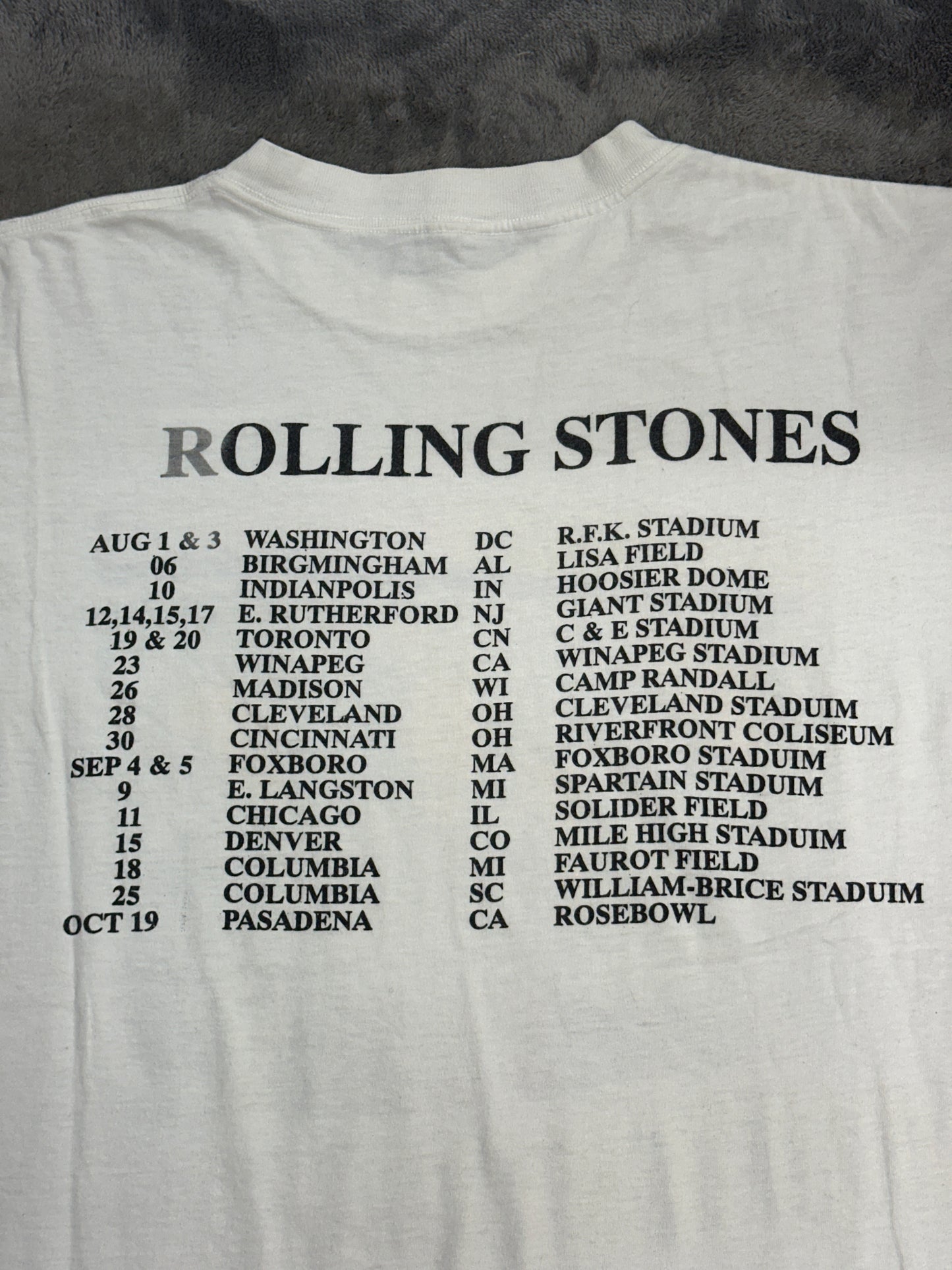 [XL] 1994' ROLLING STONES World Tour Tee