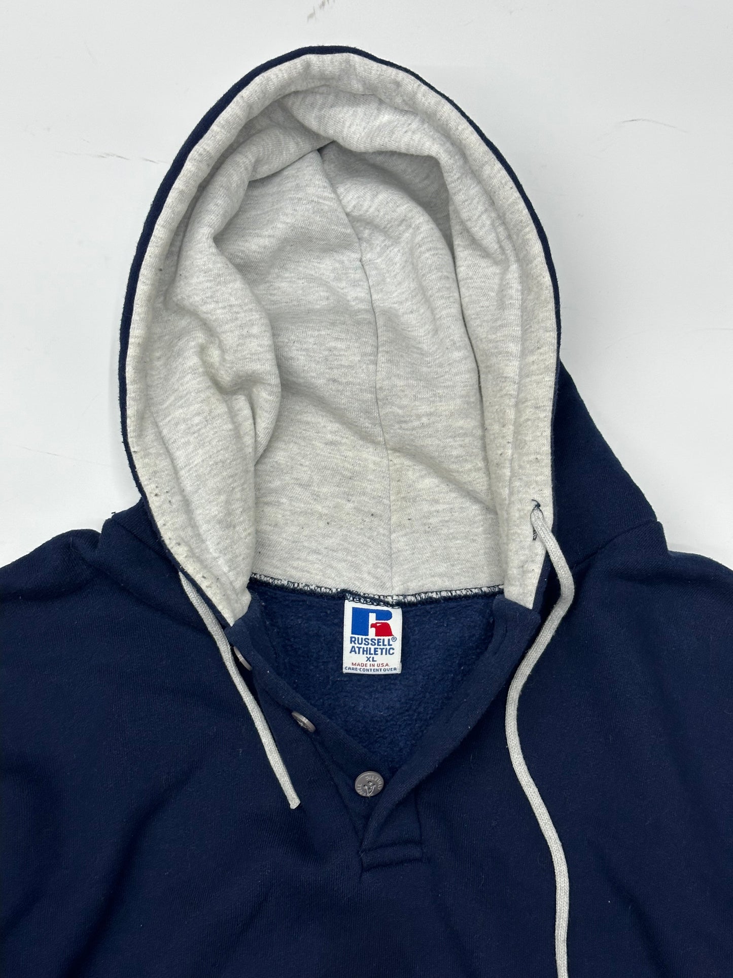 [XL] 90s Russell button Hoodie