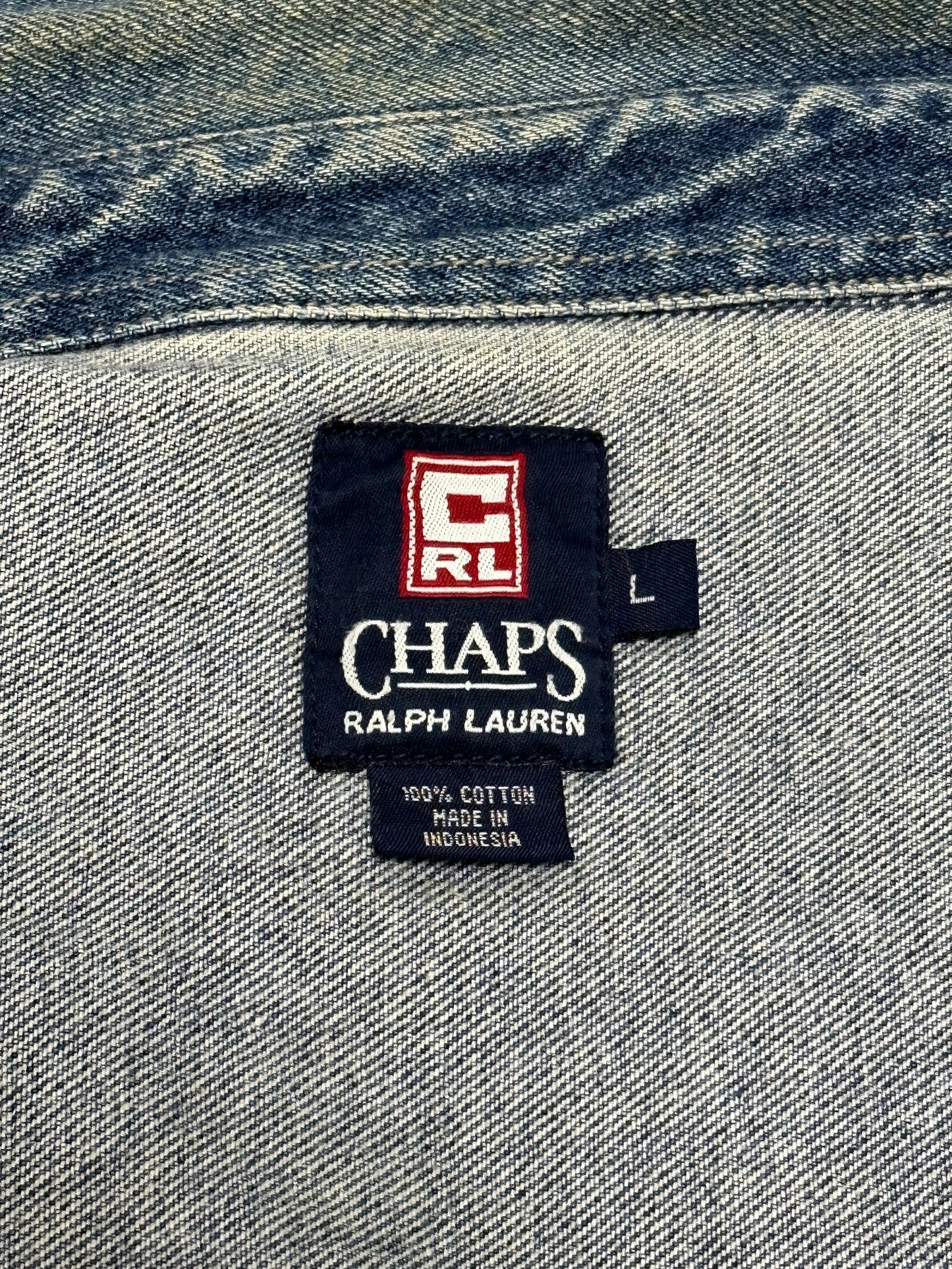 90s Chaps Ralph Lauren Denim Jacket L