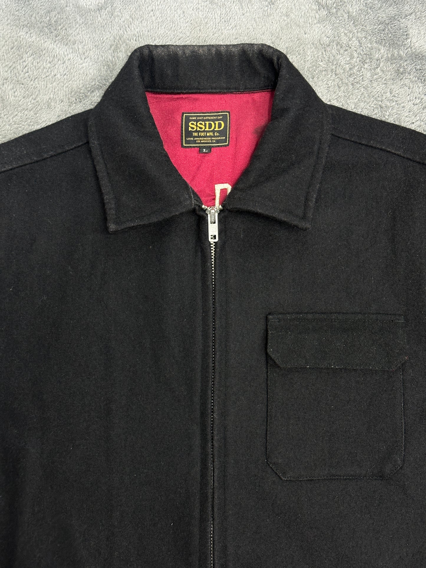 [L] FUCT SSDD Wool Blouson Jacket