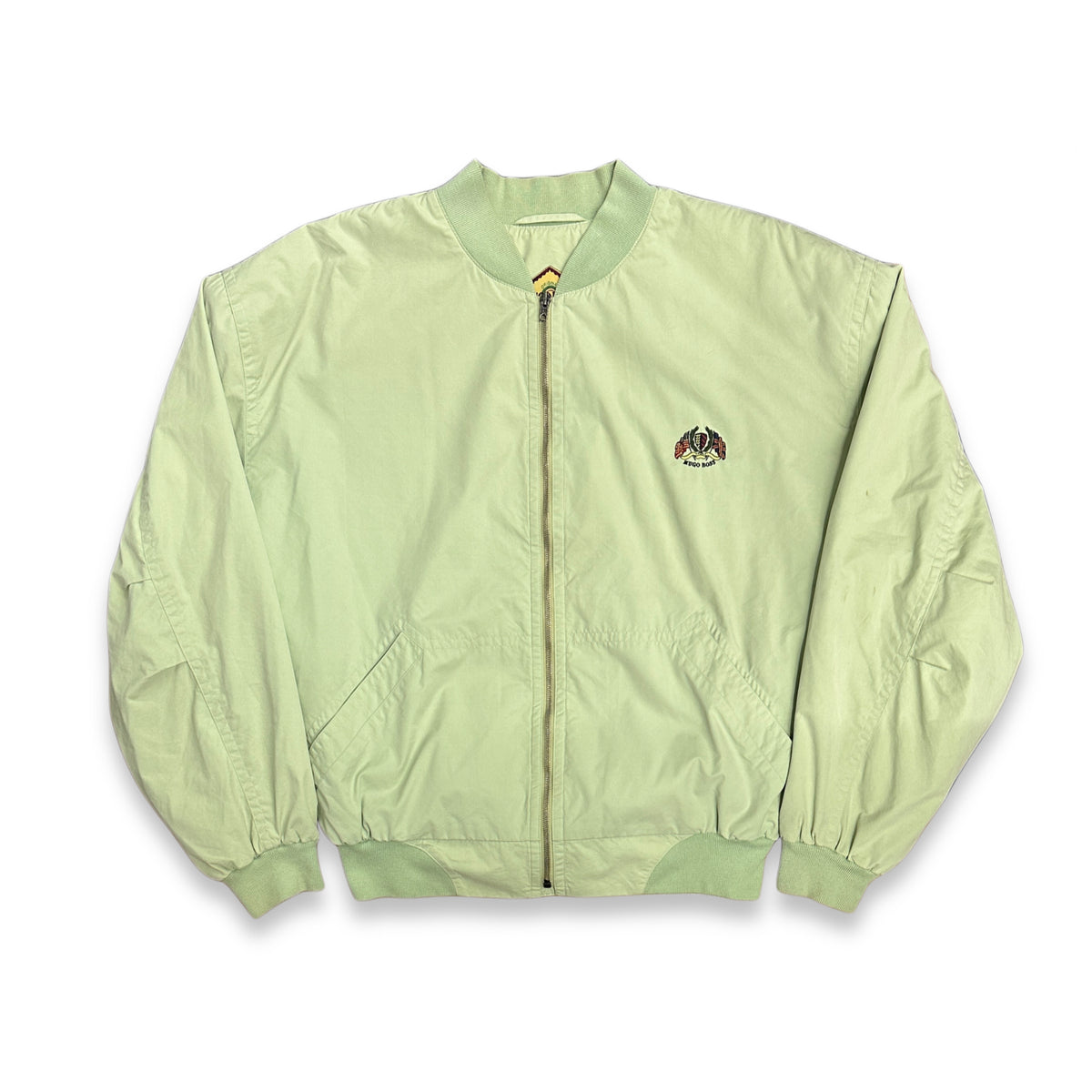 [56] 80s HUGO BOSS Italy Mint Bomber Jacket