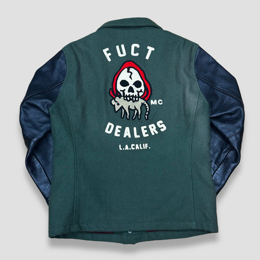 [XL] Fuct SSDD Wool Leather Jacket