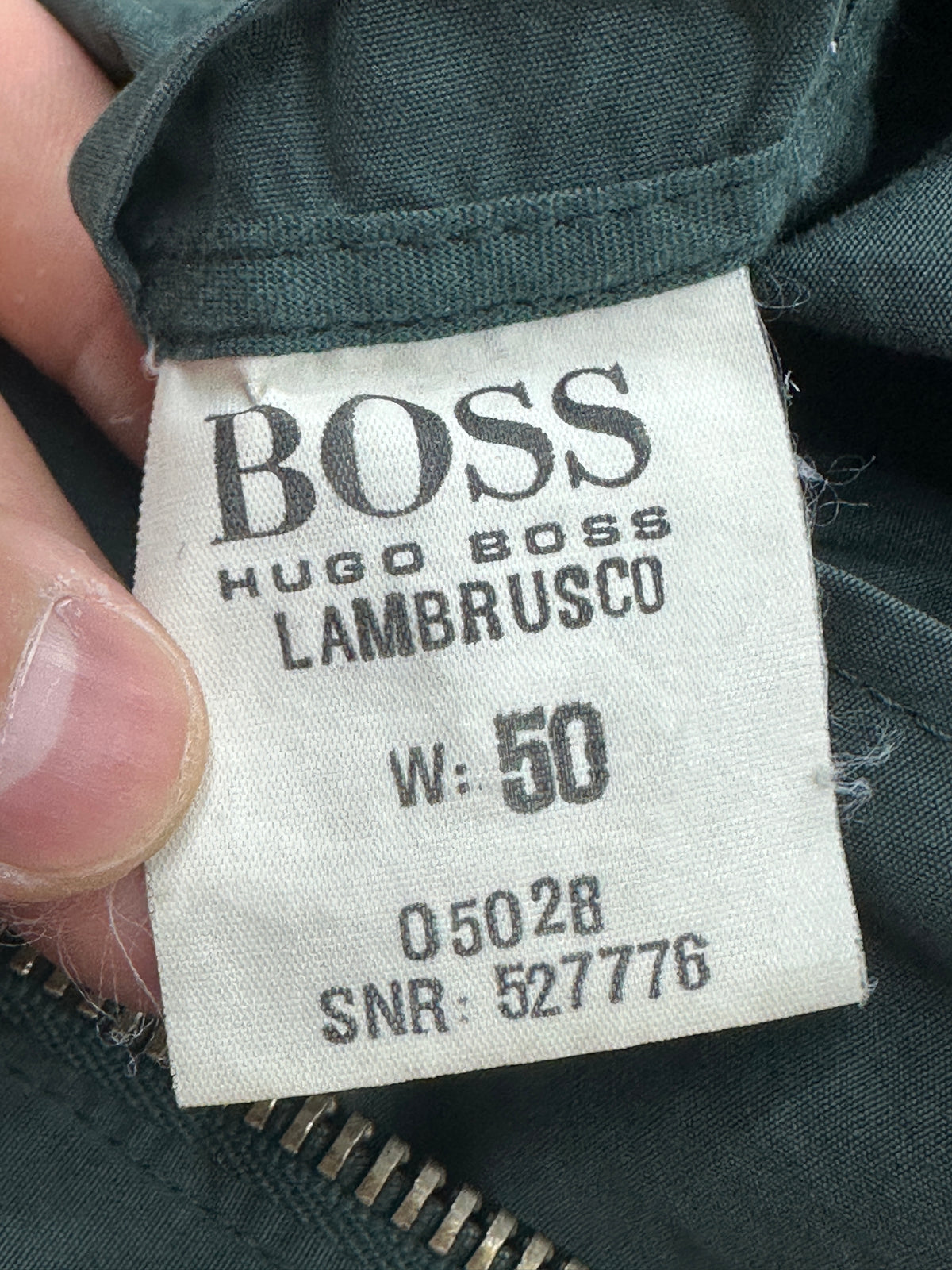 [50] 90s HUGO BOSS Italy Green Bomber Jacket