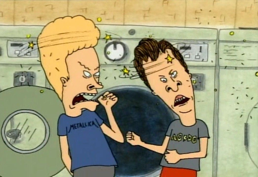 [XL] 90s METALLICA Beavis and Butt-Head Font Tee