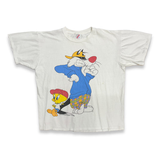 [XL] 1993' Slyvester and Tweety Cartoon Tee