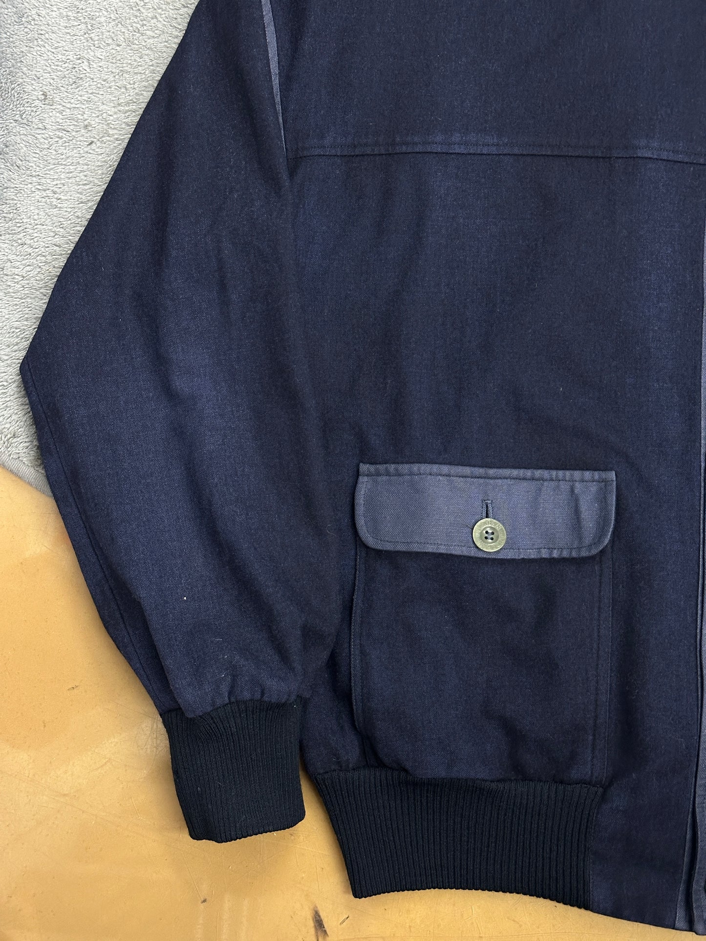 [52] 90s OURAGAN MARINE WEAR Bomber Jacket