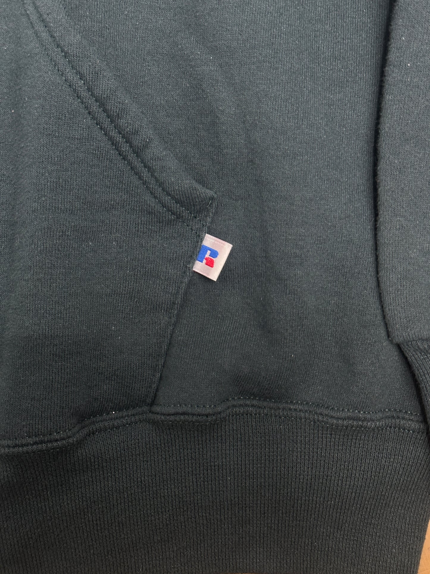 [XL] 90s Russell Khaki Hood Zip-up