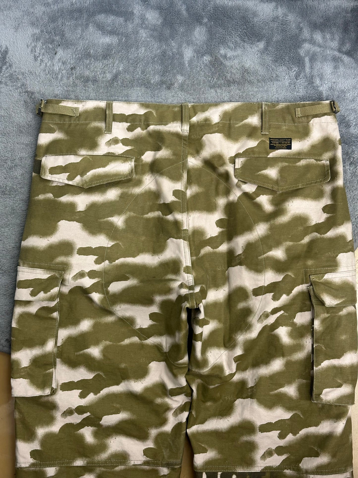 [XL] FUCT Spray Print Tiger Camo Pants