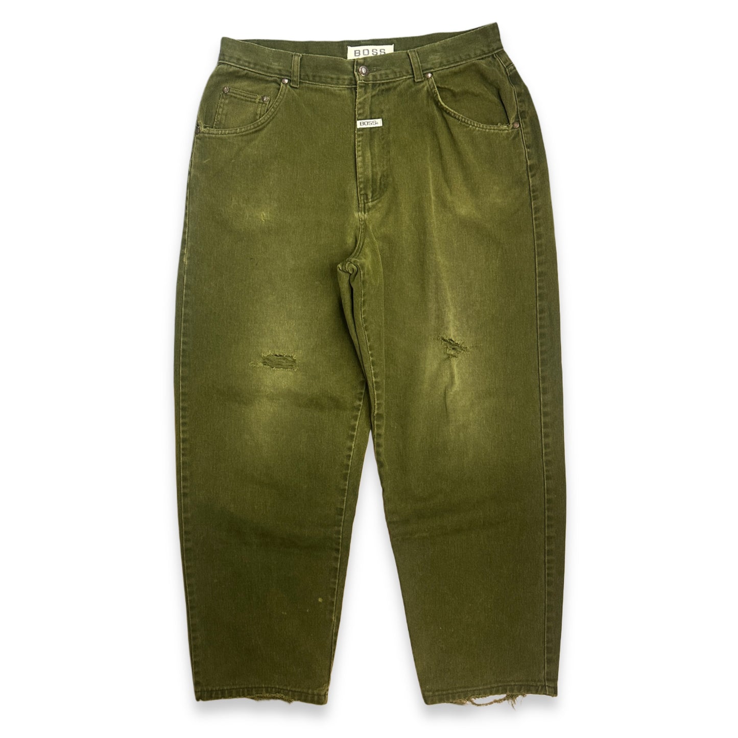 [36] 90s BOSS Faded Baggy Fit Denim Pants