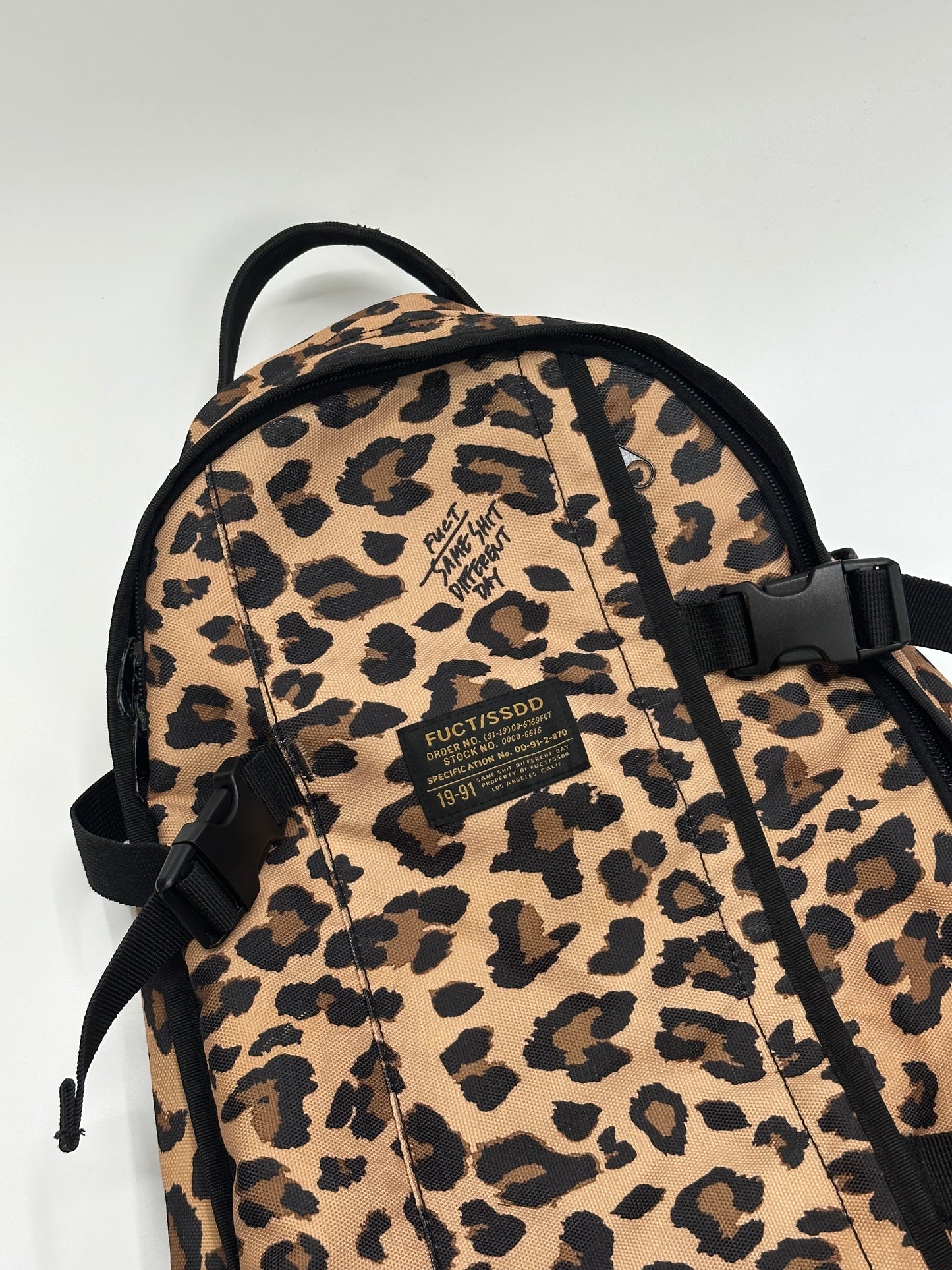 13SS Fuct SSDD Leopard Backpack