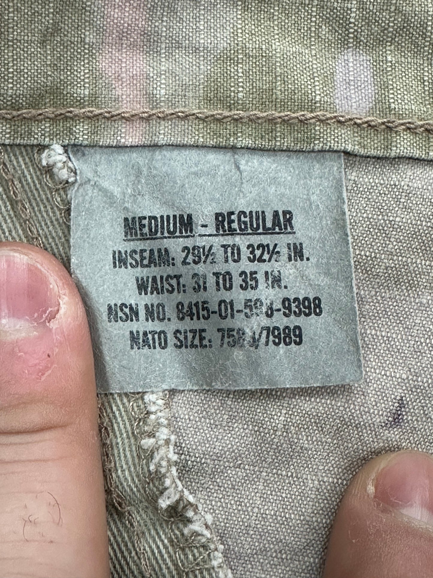 [M-R] 00s Multicam Camo Ripstop Pants