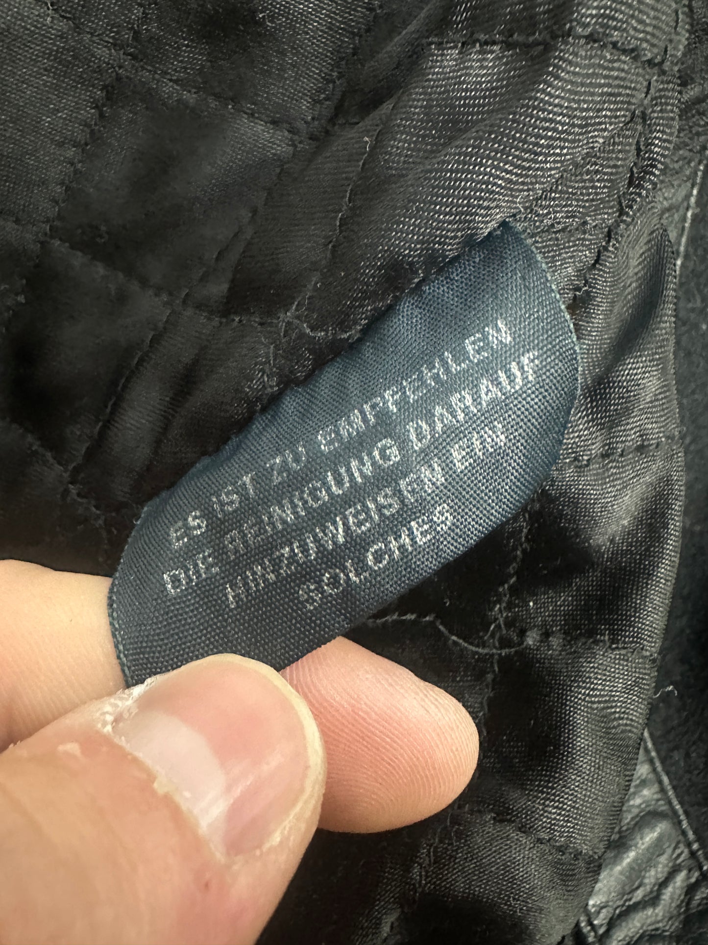 [54] 80s HUGO BOSS Leather Car Coat