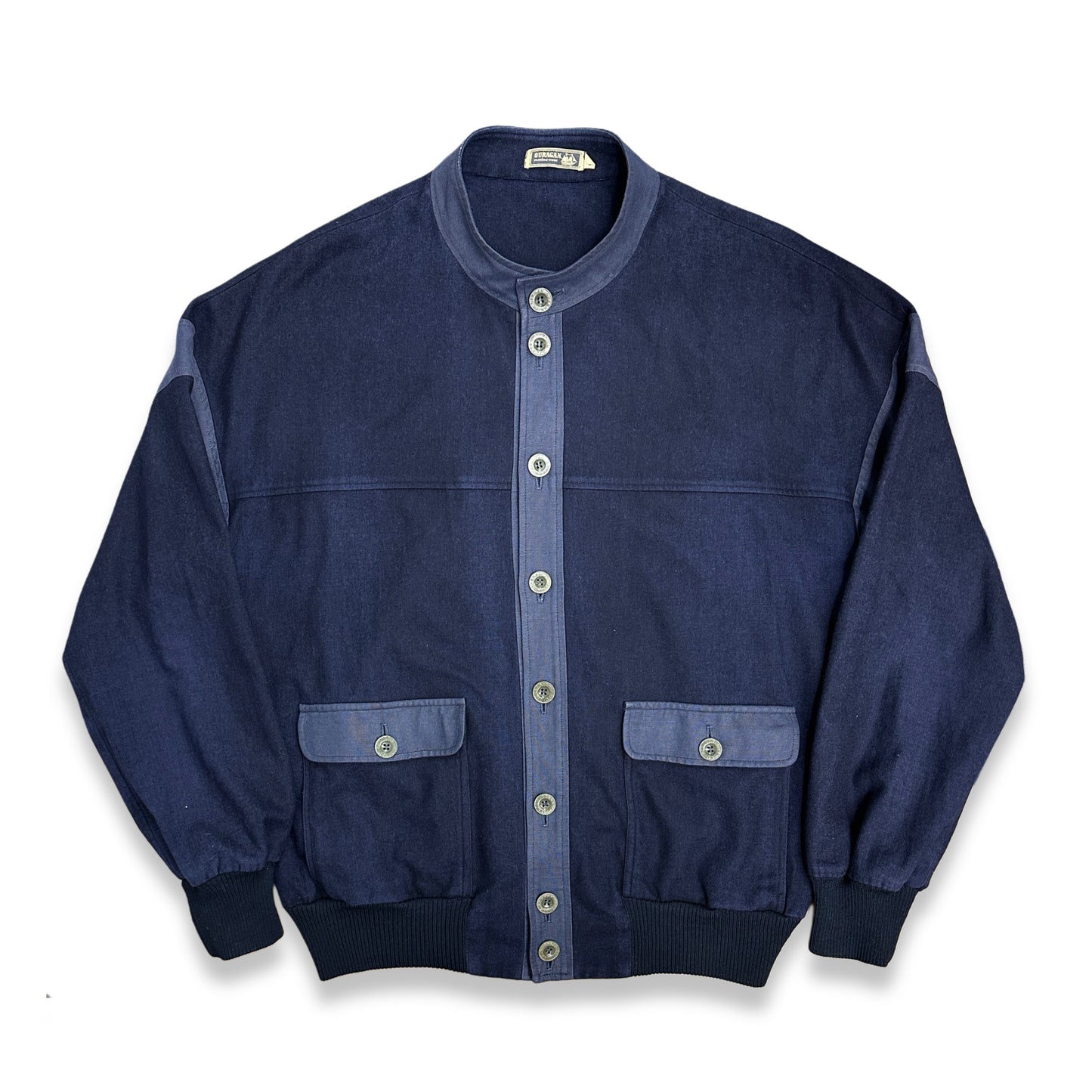 [52] 90s OURAGAN MARINE WEAR Bomber Jacket