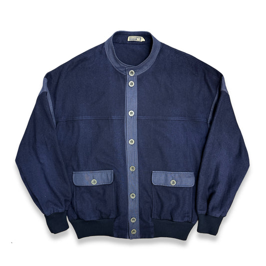 [52] 90s OURAGAN MARINE WEAR Bomber Jacket