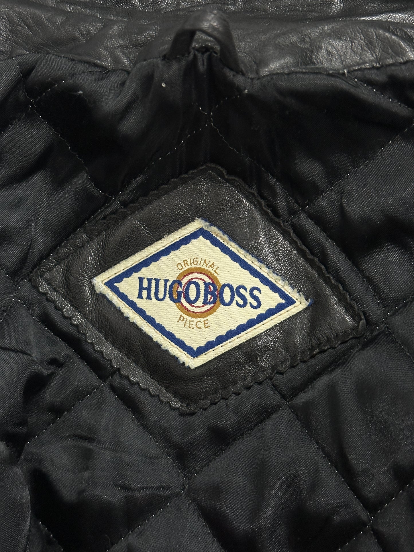 [52] 80s HUGO BOSS Leather Jacket