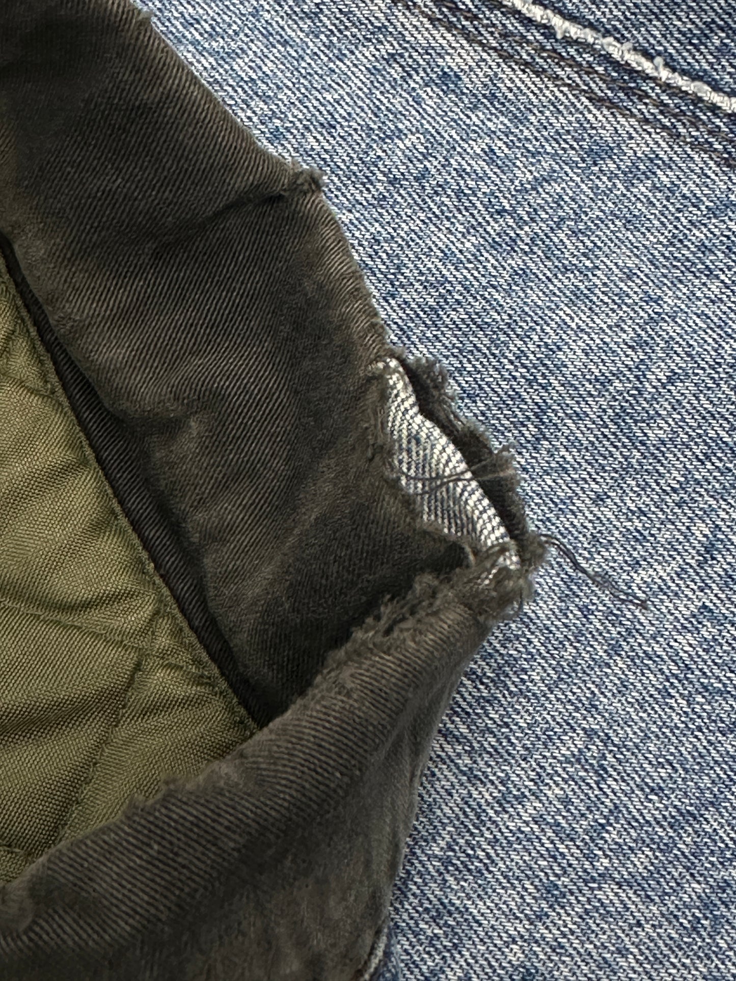 [L] 90s Levi's SilverTab Reversible Denim Quilting Jacket
