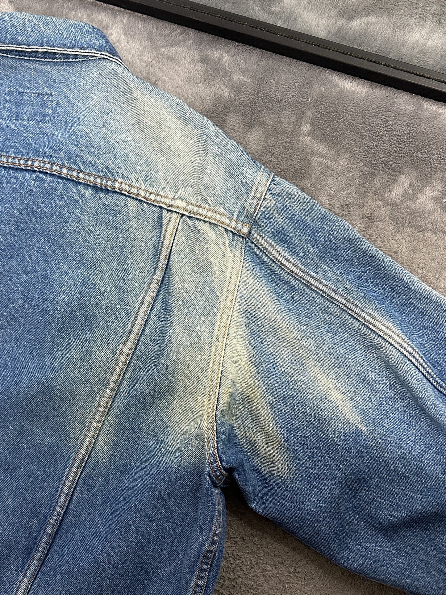 [XL] Late 80s Armani Jeans Faded Denim Jacket