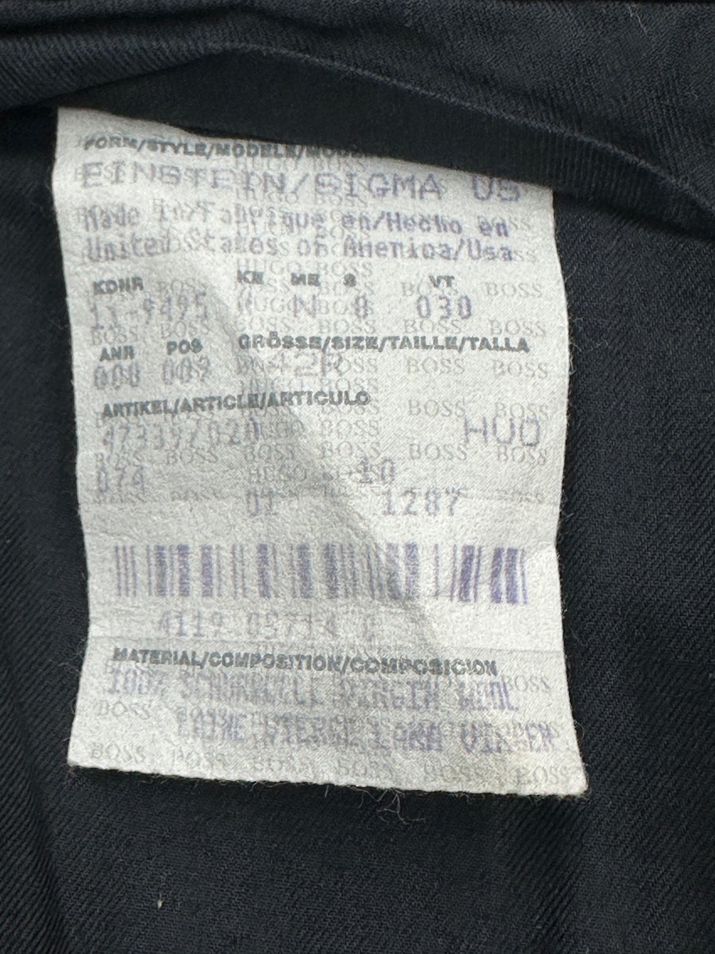 [36] 00s HUGO BOSS Stripe Trouser