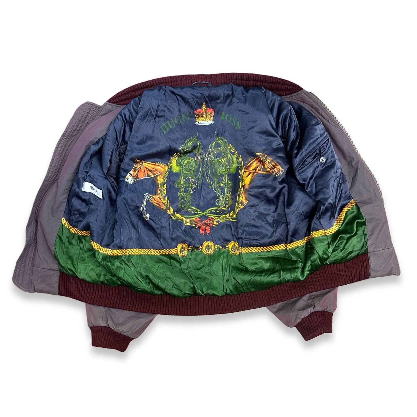[XL] 80s HUGO BOSS Bomber Jacket